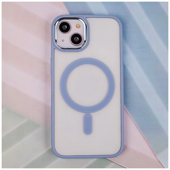 Satin Clear Mag case for iPhone 16 6,1&quot; blue 5907457788831