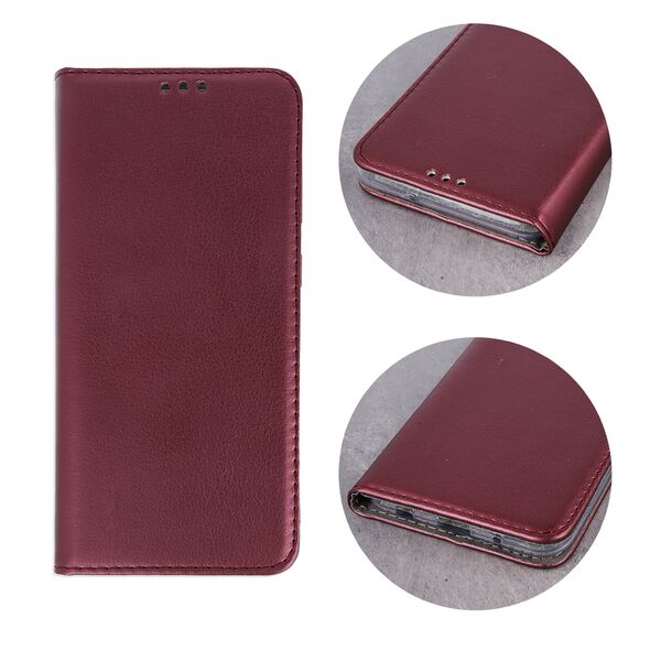 Smart Magnetic case for iPhone 16 Pro 6,3&quot; burgundy 5907457780361