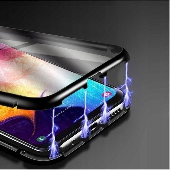 Case SAMSUNG GALAXY S24+ Double Magnetic 360° Aluminum and Tempered Glass black 5904161145561