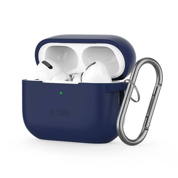 Case for APPLE AIRPODS PRO 1 / 2 Tech-Protect Silicone Hook navy blue 5906302313327