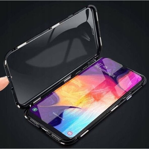 Case SAMSUNG GALAXY A53 5G Double Magnetic 360° Aluminum and Tempered Glass black 5904161125358