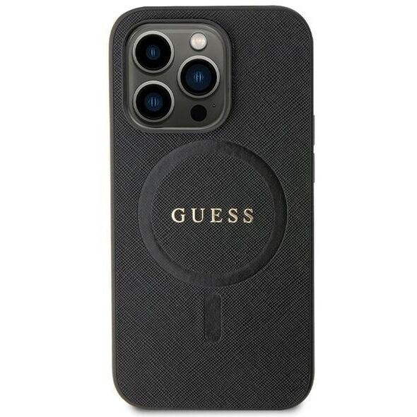 Guess case for iPhone 13 Pro Max 6,7&quot; GUHMP13XPSAHMCK black HC PU Saffiano Magsafe 3666339155711