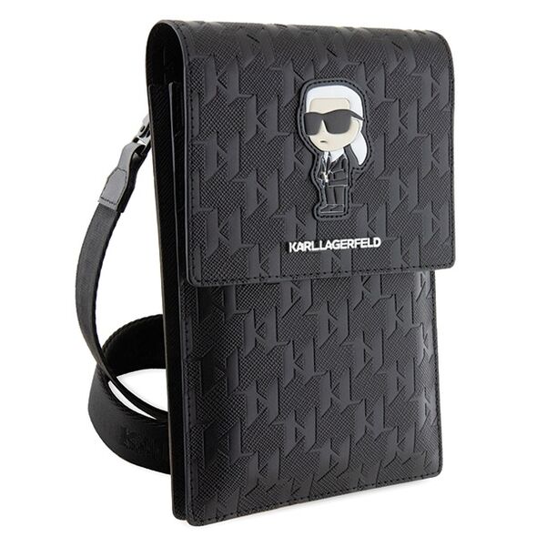 Karl Lagerfeld bag KLWBSAKHPKK black Saffiano Mono Ikonik 3666339170608