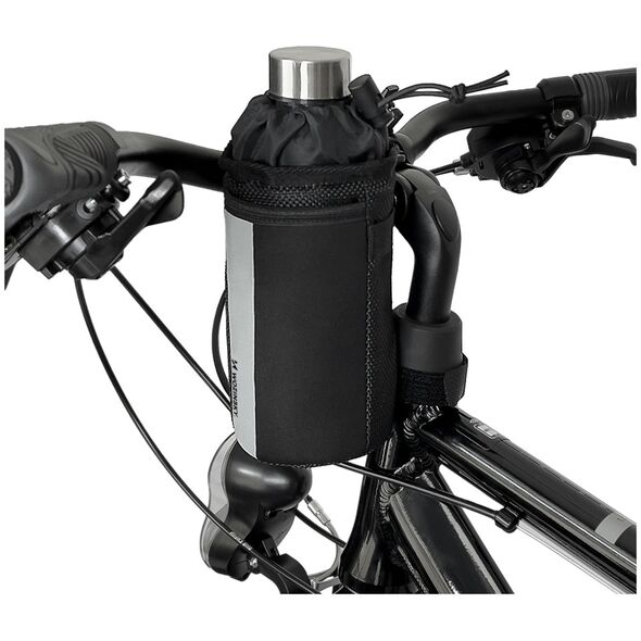 Wozinsky thermal water bottle bag for bike or scooter 1l black (WBB29BK) 5907769301421