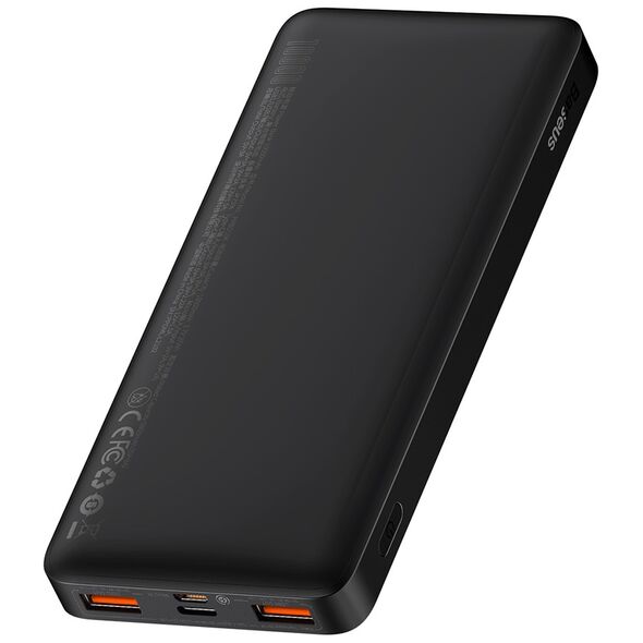 Baseus External Battery 10000mAh, 20W - Baseus Bipow Digital Display (PPBD050301) - Black 6932172618254 έως 12 άτοκες Δόσεις