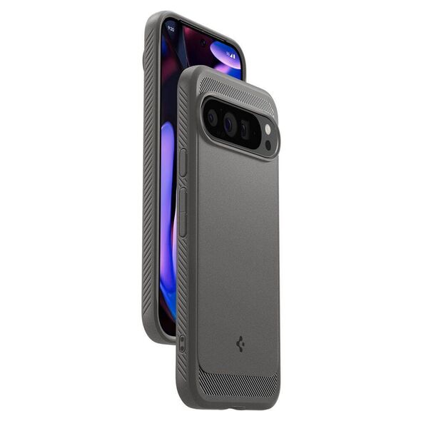 Case for GOOGLE PIXEL 9 PRO XL Spigen Rugged Armor Marble gray 8809971227193