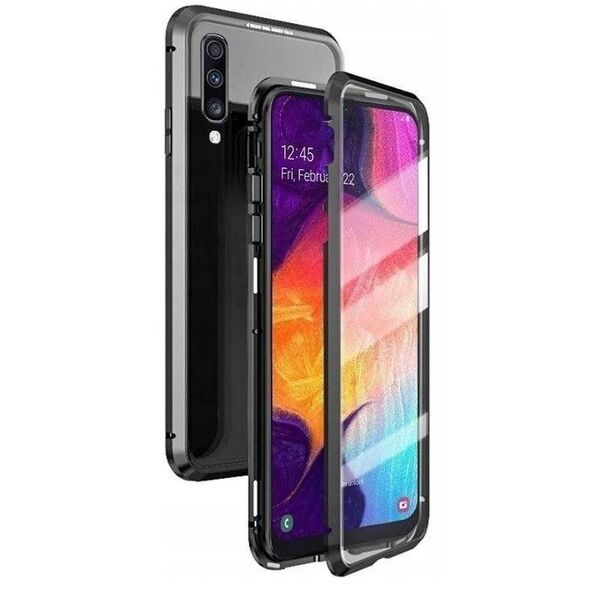 Case SAMSUNG GALAXY A54 5G Double Magnetic 360° Aluminum and Tempered Glass black 5904161136859