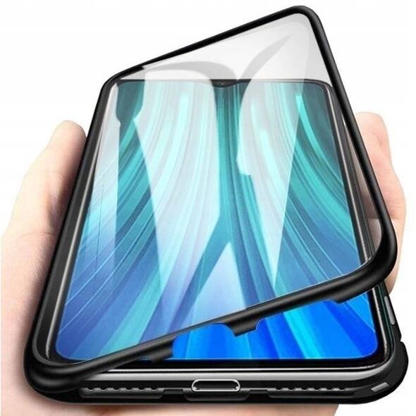 Case SAMSUNG GALAXY S22 ULTRA Double Magnetic 360° Aluminum and Tempered Glass black 5904161123804