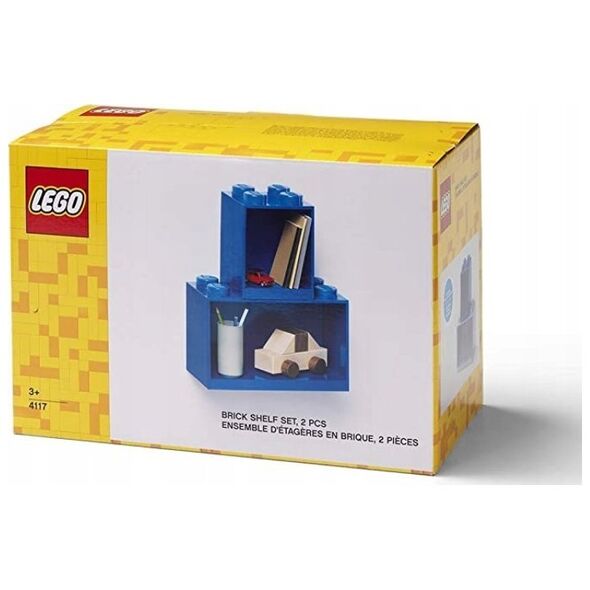 Room Copenhagen Room Copenhagen LEGO Regal Brick Shelf 8+4, Set 41171731 (blue, 2 shelves)