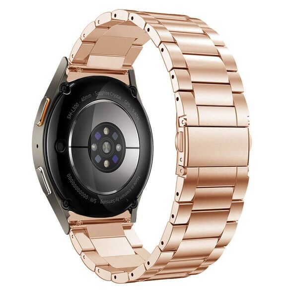 Strap for SAMSUNG GALAXY WATCH 4 / 5 / 5 PRO / 6 / 7 / FE Tech-Protect Stainless Blush gold 5906302313761