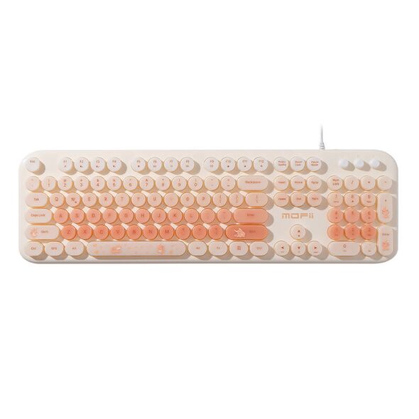 MOFII MOFII Wired Keyboard Illuminating Love Me (Beige) 068065  LoveMe Wired SK-693B έως και 12 άτοκες δόσεις 6950125752619