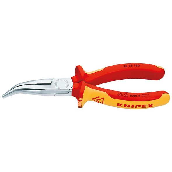 Knipex Szczypce tnące półokrągłe wygięte izolowane 160mm (2526160)