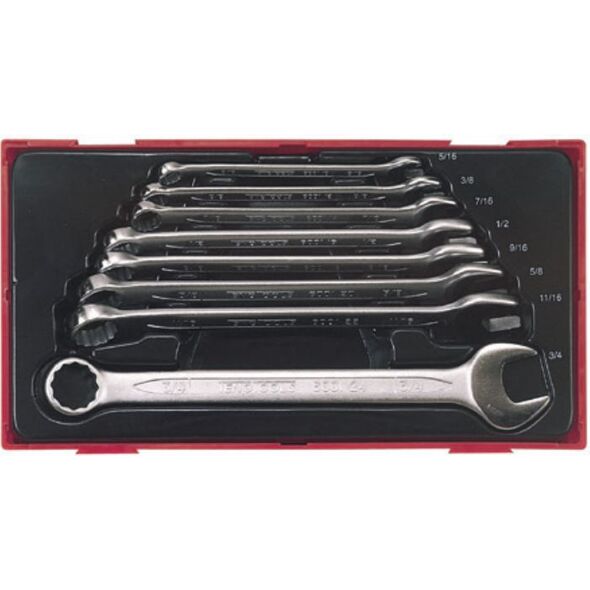 Teng Tools Zestaw kluczy płasko-oczkowych 5/16 - 3/4" 8szt. (58050303)