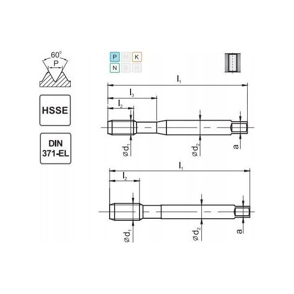 Fanar GWINTOWNIK M 3 DIN-371B EL (6H) HSSE 800