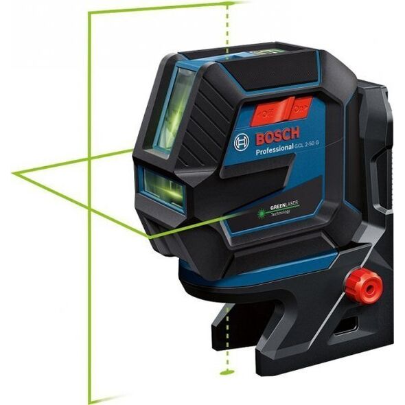 Bosch Laser krzyżowy GCL 2-50 zielony 15 m