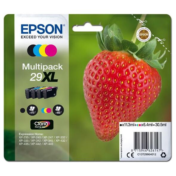 Tusz Epson Tusz C13T29964012, T29XL (CMYK)