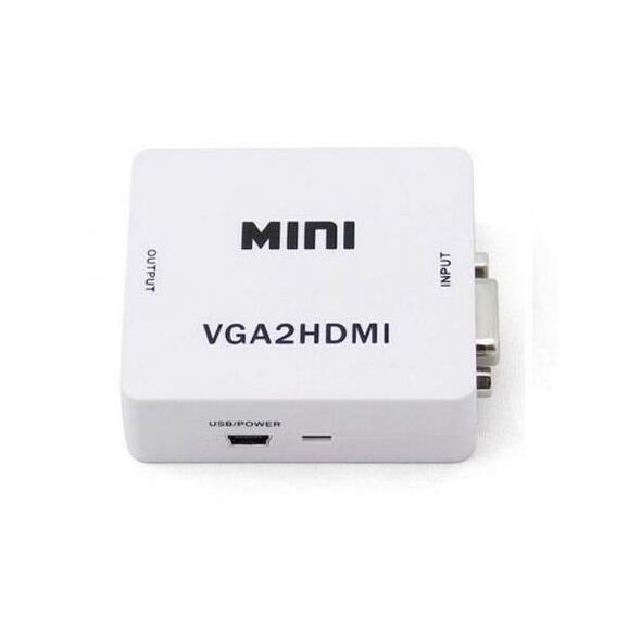 Adapter AV Savio HDMI - D-Sub (VGA) biały (CL-110)