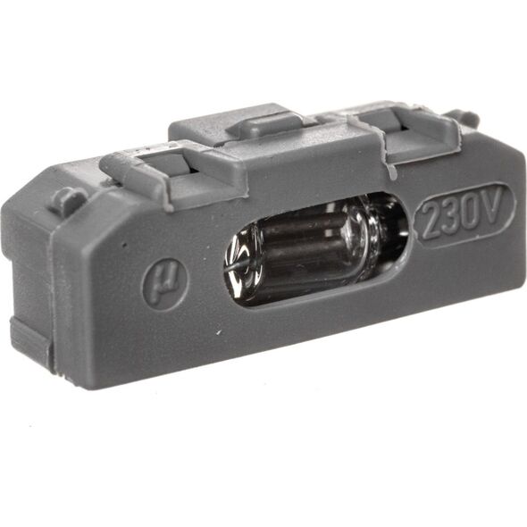 Hager M/BK/K1/K5/IP44/Q1/ARSYS/B1/B3/B7 GLAS SZARY WKŁADKA JARZENIOWA 0.9MA 230V - 160002