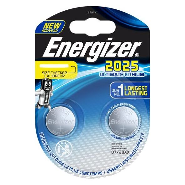 Energizer Bateria Ultimate CR2025 2 szt.