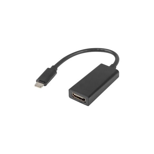 Adapter USB Lanberg USB-C - HDMI Czarny  (AD-UC-HD-01)