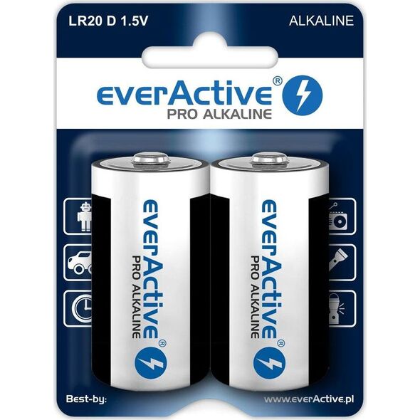 EverActive Bateria D / R20 2 szt.