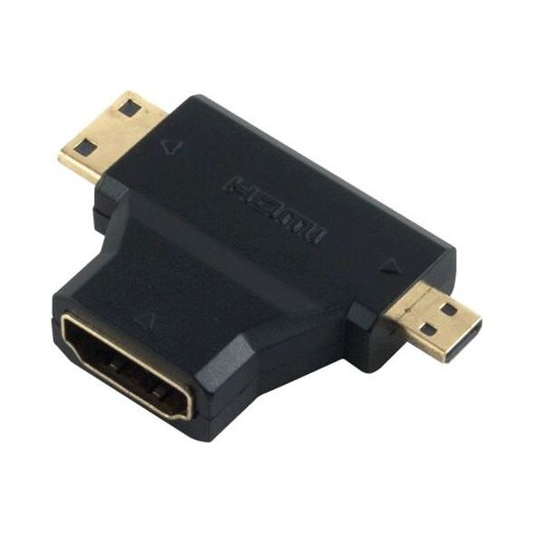 Adapter AV PremiumCord HDMI Micro - HDMI - HDMI czarny