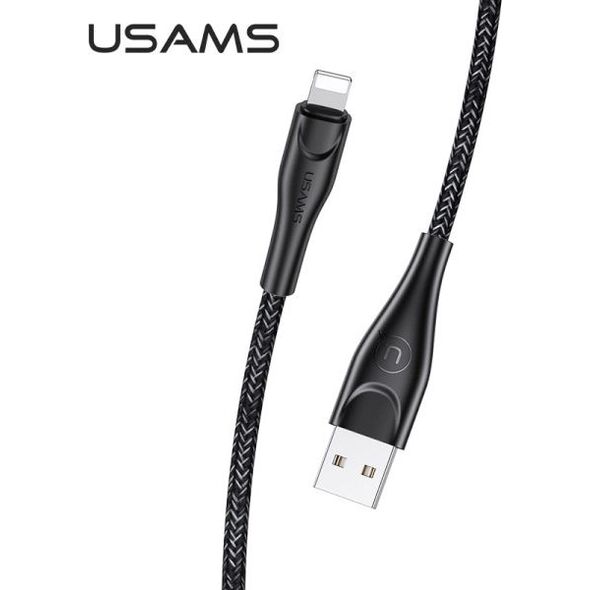 Kabel USB Usams USB-A - Lightning 2 m Czarny (63789-uniw)