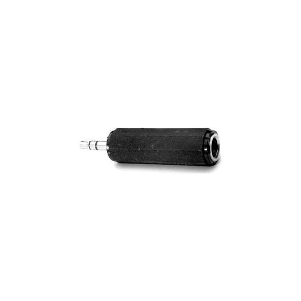 Adapter AV Jack 3.5mm - Jack 6.3mm czarny