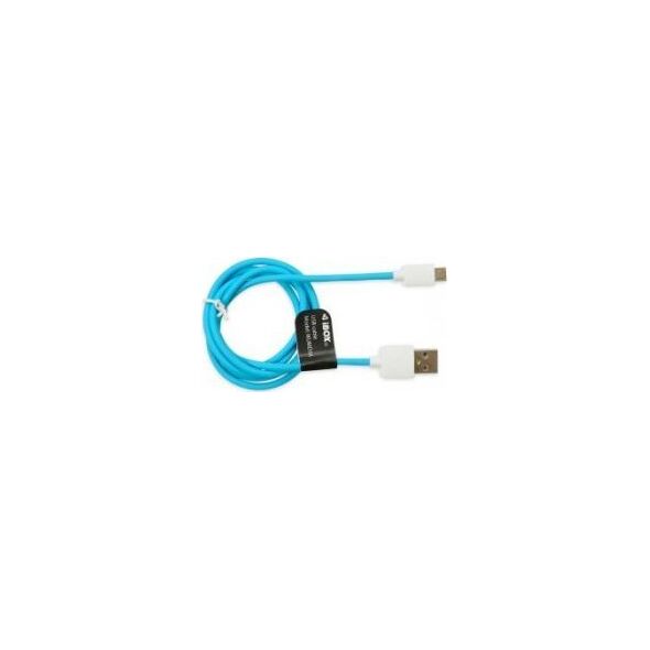 Kabel USB iBOX USB-A - microUSB 1 m Niebieski (IKUMD3A)