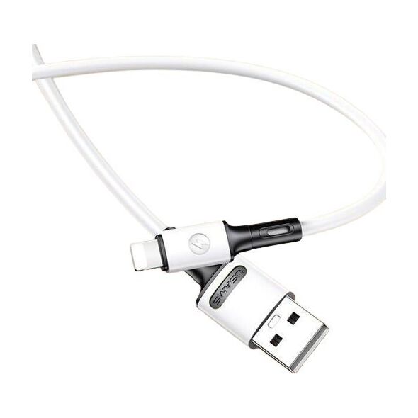 Kabel USB Usams USB-A - Lightning 1 m Biały (69865-uniw)