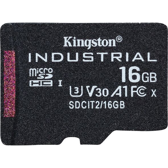 Karta Kingston Industrial MicroSDHC 16 GB Class 10 UHS-I/U3 A1 V30 (SDCIT2/16GB)