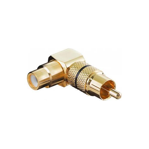 Adapter AV Goobay RCA (Cinch) - RCA (Cinch) złoty (RB11590)