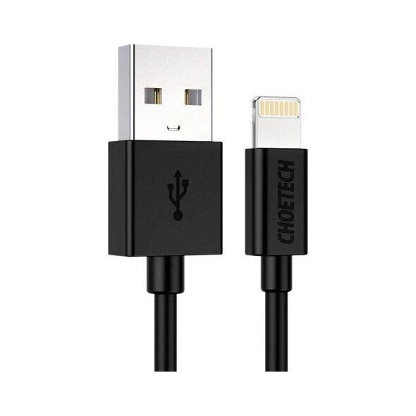 Kabel USB Choetech USB-A - Lightning 1.2 m Czarny (IP0026)