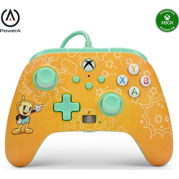 Pad PowerA PowerA Xbox Series PC Pad przewodowy Enhanced Cuphead: Ms. Chalice