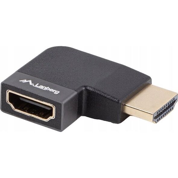 Adapter AV Lanberg Adapter Lanberg HDMI(F)->HDMI(F) 8K kątowy lewo aluminimum srebrny