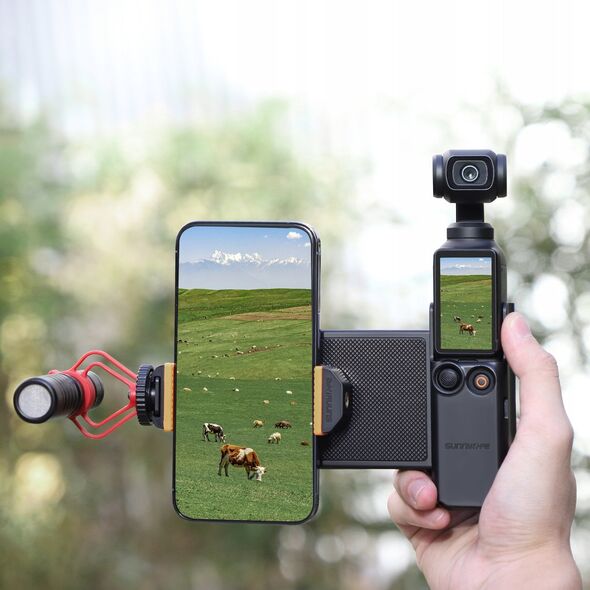 SunnyLife Mocowanie Uchwyt Na Dji Osmo Pocket 3 Do Telefonu Telefon + Iso + Schowek / Op3-ad744-d