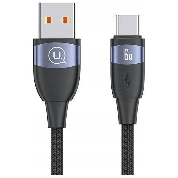 Kabel USB Usams USB-A - USB-C 2 m Czarny