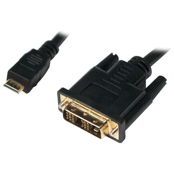 Kabel LogiLink HDMI Mini - DVI-D 2m czarny (CHM004)