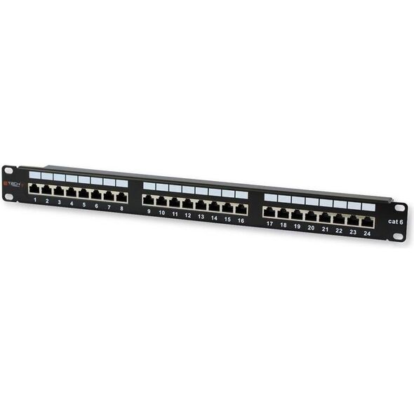 Techly Patch panel 19" 1U 24x RJ-45 Cat.6 STP (022878)