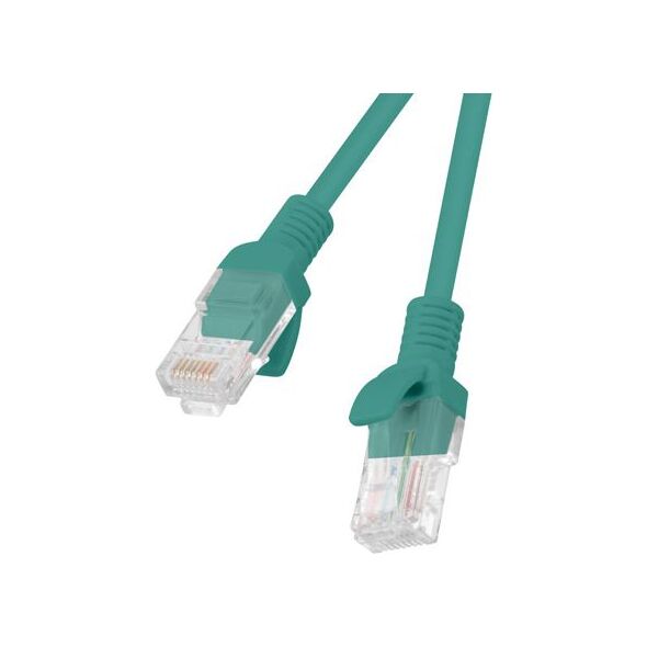 Lanberg Patchcord, Cat6, nieekranowany, 10m, zielony (PCU6-10CC-1000-G)