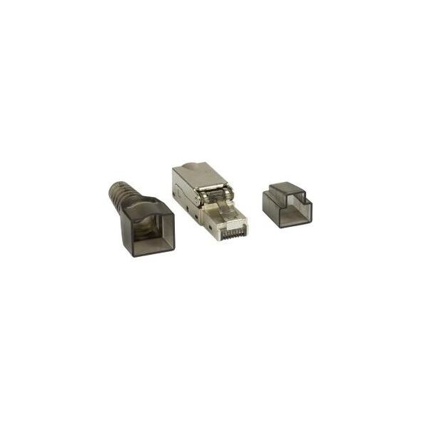 LogiLink Wtyk RJ45 kat.6A FTP pozłacany styk 3µ, beznarzędziowy (MP0044)