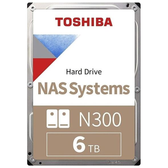 Dysk serwerowy Toshiba N300 (bulk) 6TB 3.5'' SATA III (6 Gb/s)  (HDWG460UZSVA)