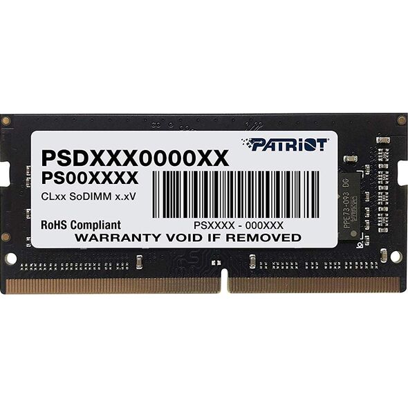 Pamięć do laptopa Patriot Signature, SODIMM, DDR4, 8 GB, 2666 MHz, CL19 (PSD48G266681S)