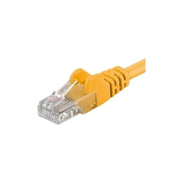 PremiumCord PREMIUMCORD Patch kabel UTP RJ45-RJ45 cat5e 1.5m žlutá