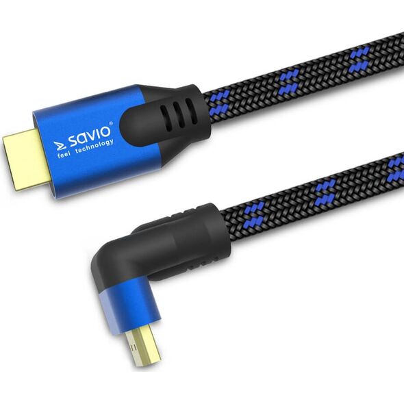 Kabel Savio HDMI - HDMI 1.8m niebieski (SAVIO CL-147)