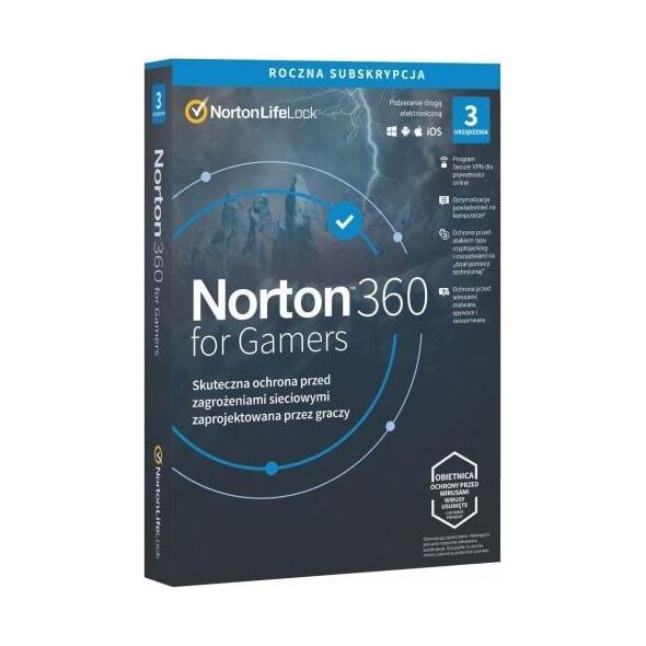 Norton 360 for Gamers 3 urządzenia 12 miesięcy