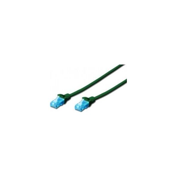 Digitus DIGITUS CAT 5e U-UTP patch cable PVC AWG 26/7 length 15m color green