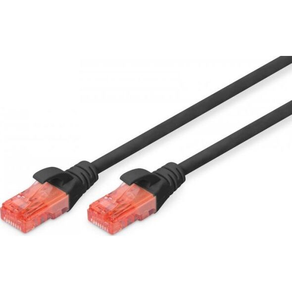 Digitus DIGITUS CAT 6 UTP patch cable PVC AWG 26/7 length 10m Color black