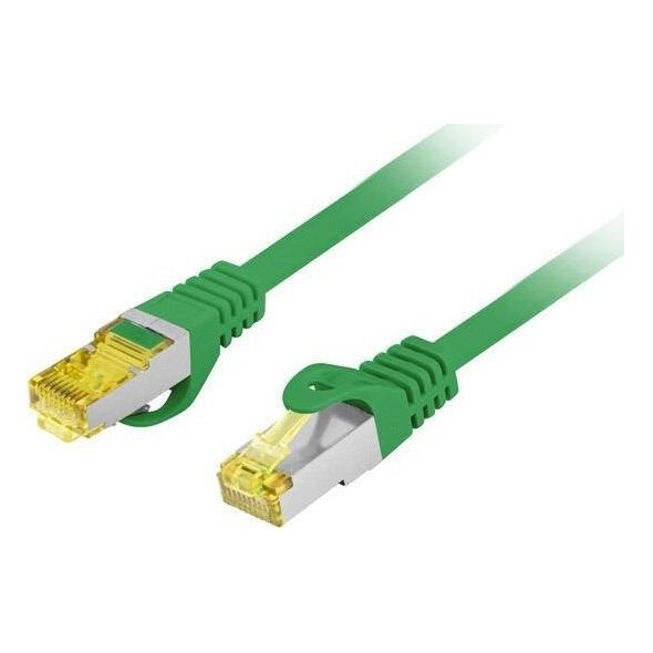 Lanberg PATCHCORD KAT.6A S/FTP LSZH CU 1.5M ZIELONY FLUKE PASSED LANBERG