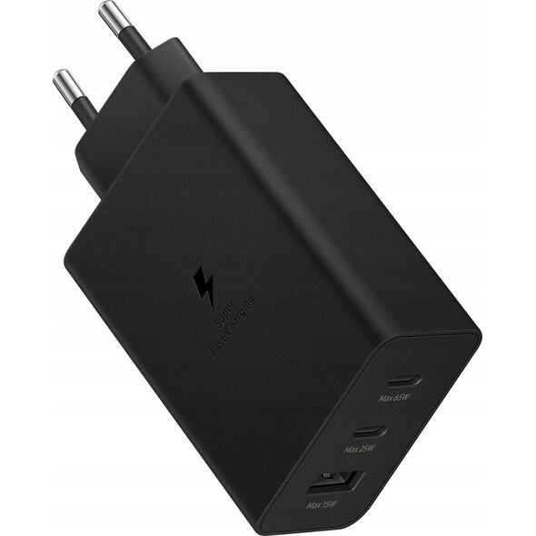 Ładowarka Denmen ŁADOWARKA SIECIOWA PD 2xUSB-C 1xUSB DENMEN EP-T6530 65W CZARNY BULK (45)